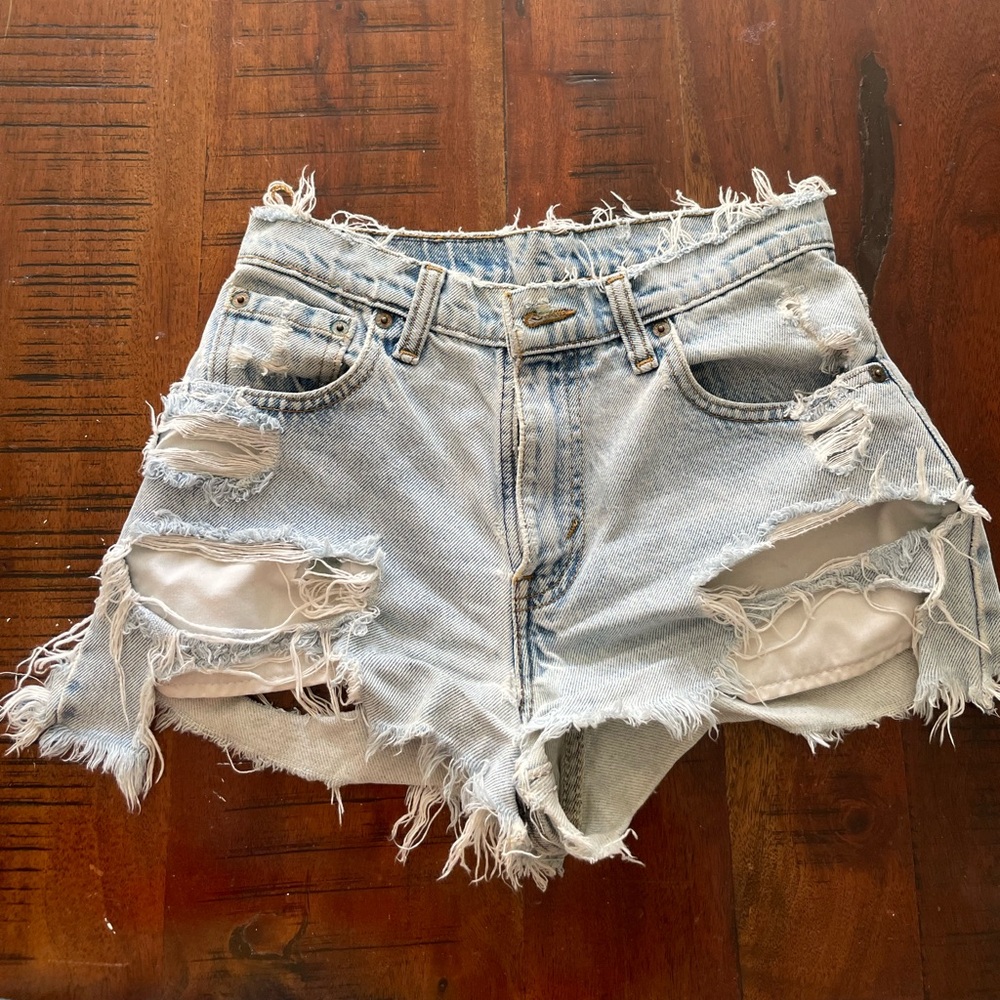 Distressed Levi’s Shorts